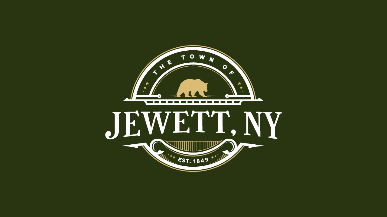 Town of Jewett Logo - Dark Green Background