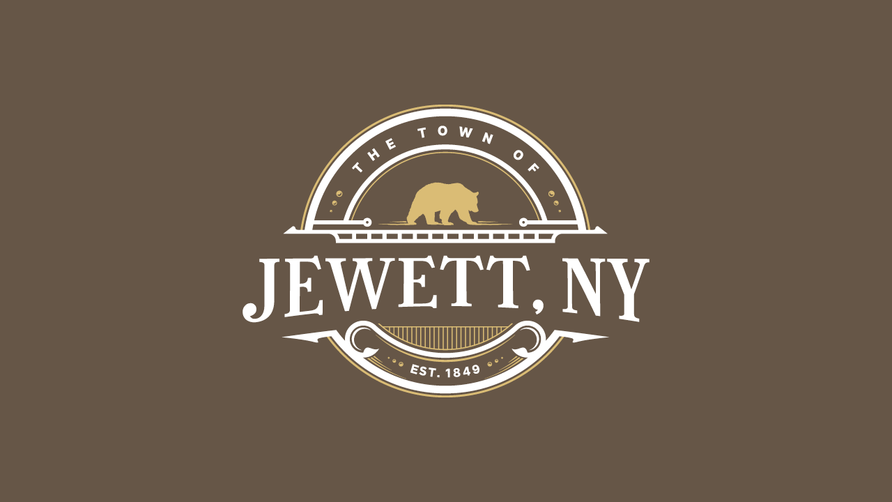 Town of Jewett Logo - Brown Background
