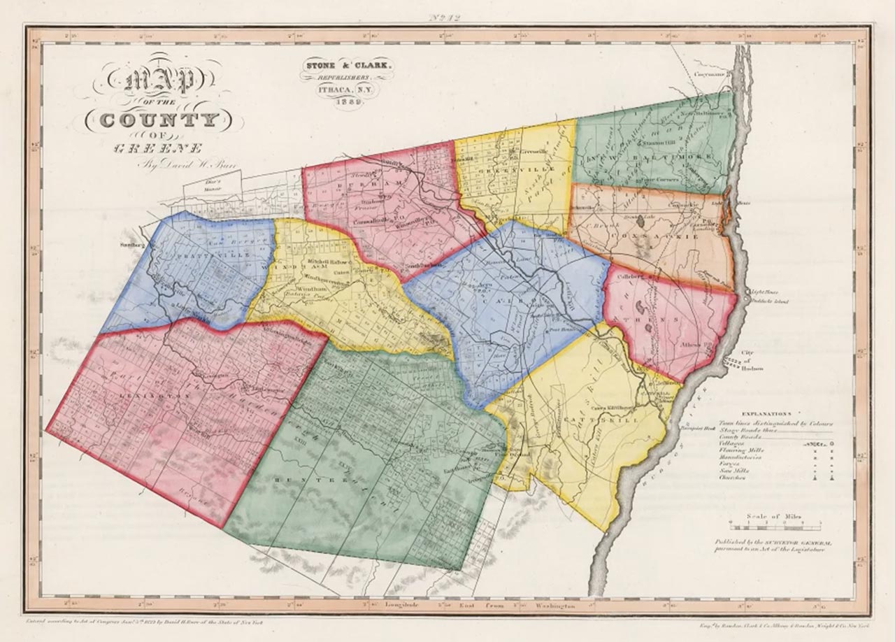 Historic Map of Greene County