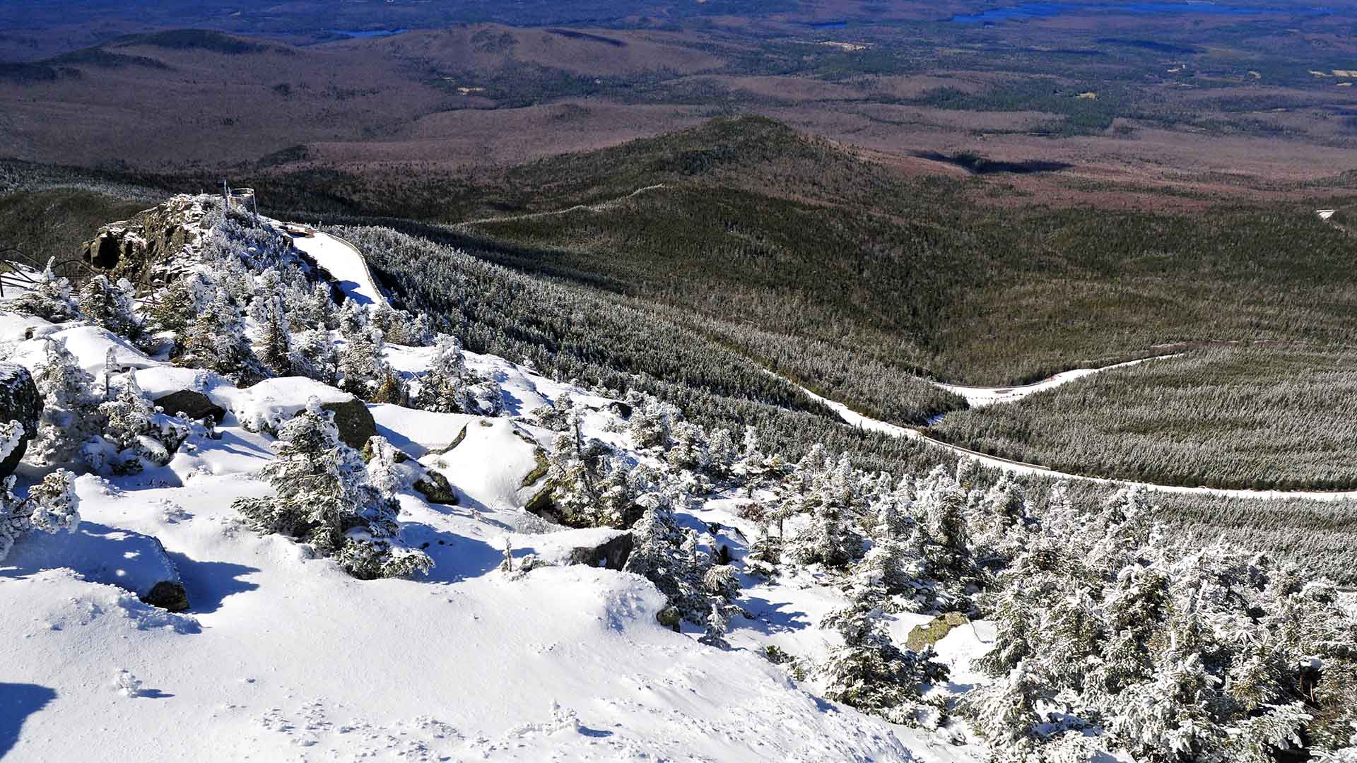 View of Winter in Catskill Mountains
